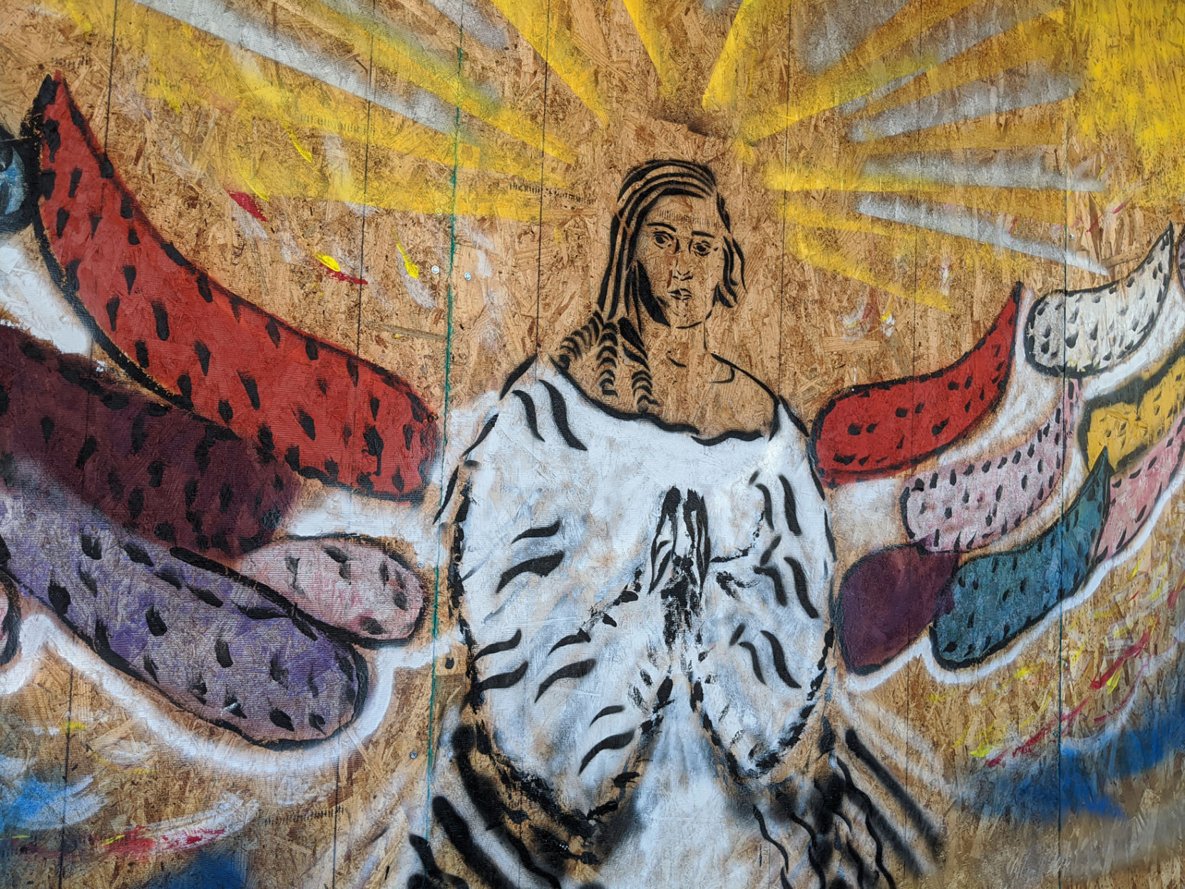 Painting downtown Dakini Healing Arts angel